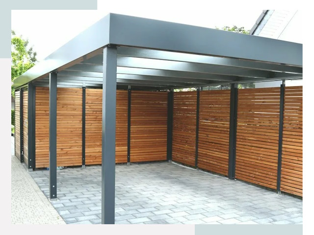 Навесы для парковки в Мариинске