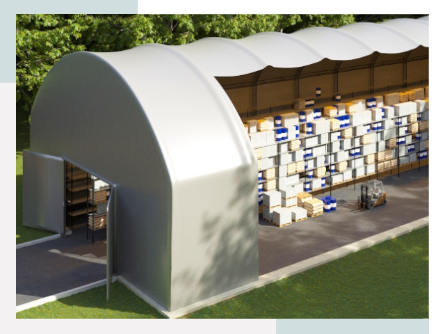 Тентовые ангары в Мариинске