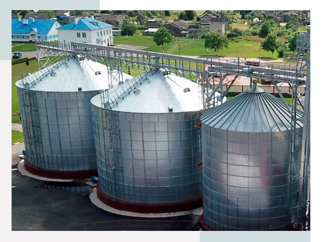 Металлические силосы в Мариинске