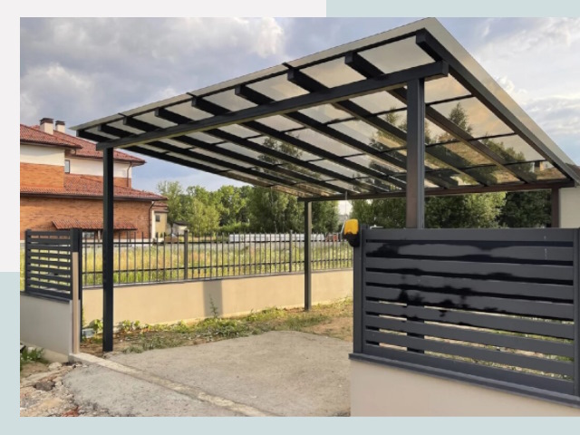 Металлические навесы в Мариинск от 612 руб. за м²