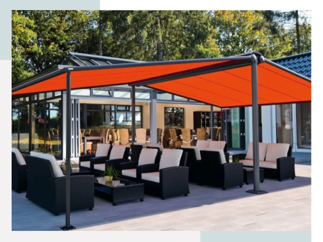 Навесы для кафе и ресторанов в Мариинске