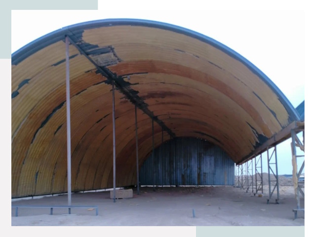 Реконструкция ангаров в Мариинске