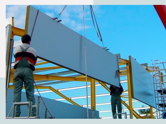 Монтаж сэндвич-панелей в Мариинске от 612 руб.