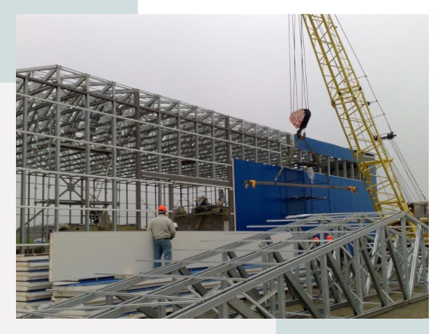 Монтаж ангаров в Мариинске